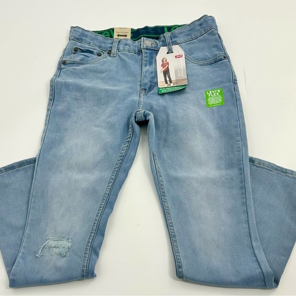 NWT Levi's 511 Slim Boys Jeans‎ Size 14R 27 x 29 Classic Adjustable Waist Pants - Picture 1 of 6